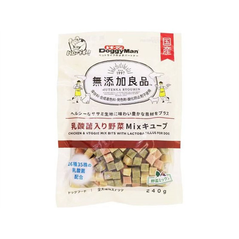ドギーマンハヤシ 無添加良品 乳酸菌入り野菜Mixキューブ 240g 1個（ご注文単位1個）【直送品】