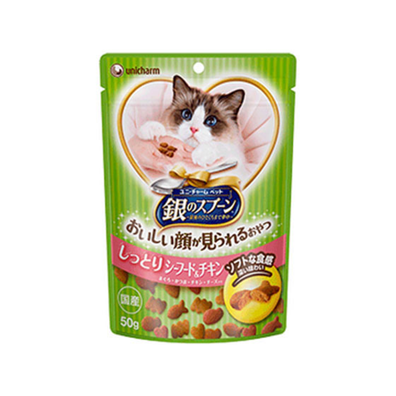 ユニ・チャーム 銀のスプーン しっとりシーフード&チキン 1個（ご注文単位1個）【直送品】