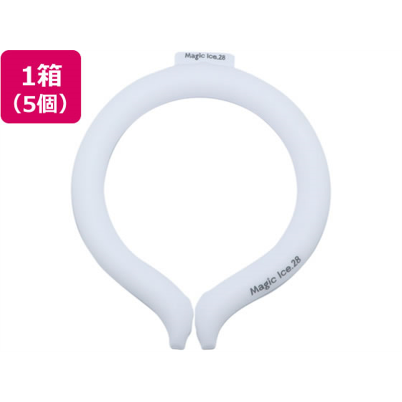 タイキ マジックアイス.28 Mサイズ ホワイト 5個入 65-3686-60 1箱(ご注文単位1箱)【直送品】