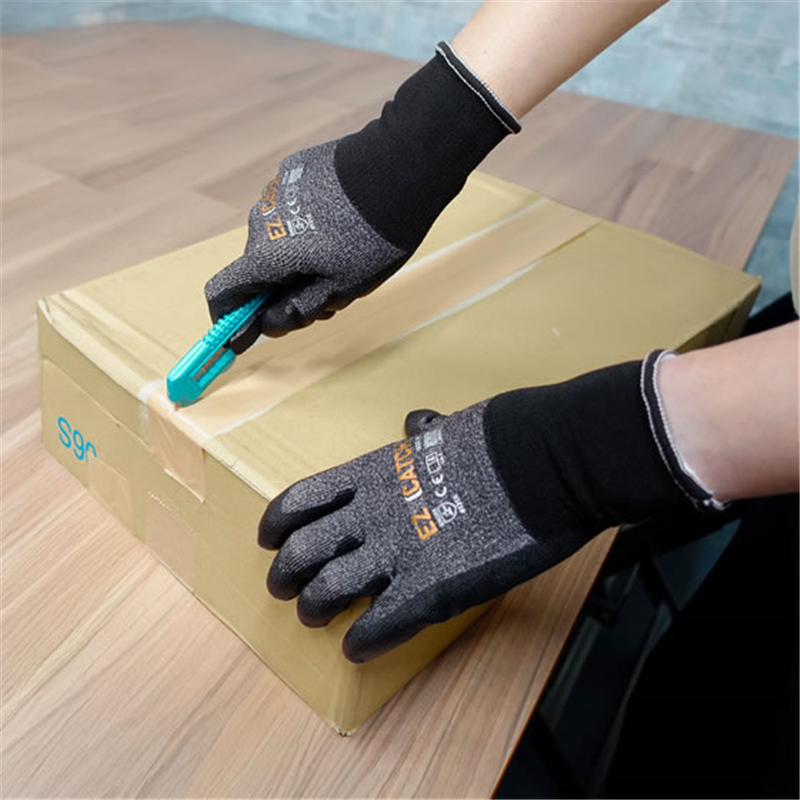 ミタニコーポレーション EZ CATCH 3双入 ブラック L 110103 1組(ご注文単位1組)【直送品】