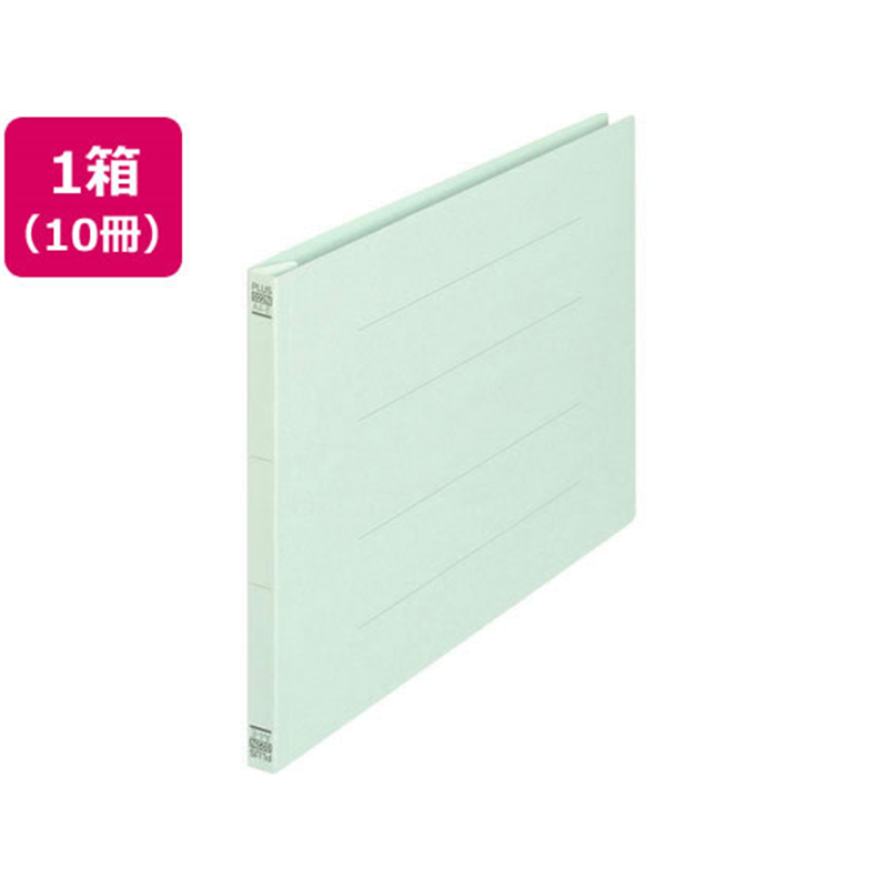 プラス フラットファイル ノンステッチ A4ヨコ ブルー 10冊 NO.022N 78-2 1箱（ご注文単位1箱）【直送品】