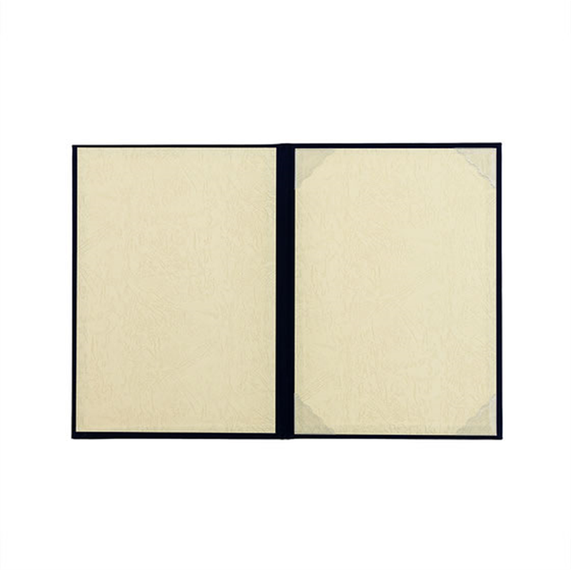 ナカバヤシ 証書ファイル Cタイプ スエードA4 紺 FSS-A4C-B 1冊(ご注文単位1冊)【直送品】