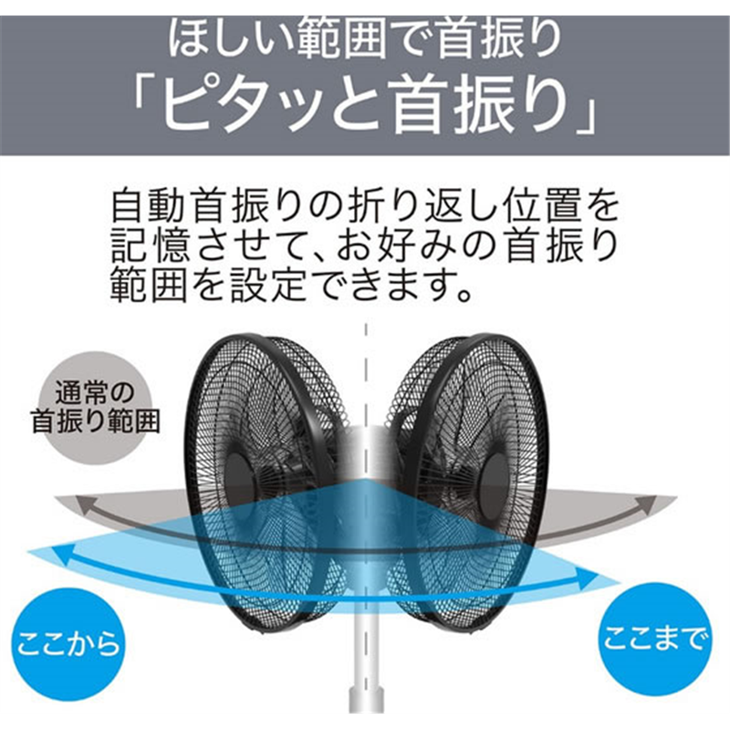 KOIZUMI DCリビング扇風機 7枚羽根 12段階風量調整 ブラッ 1個（ご注文単位1個）【直送品】