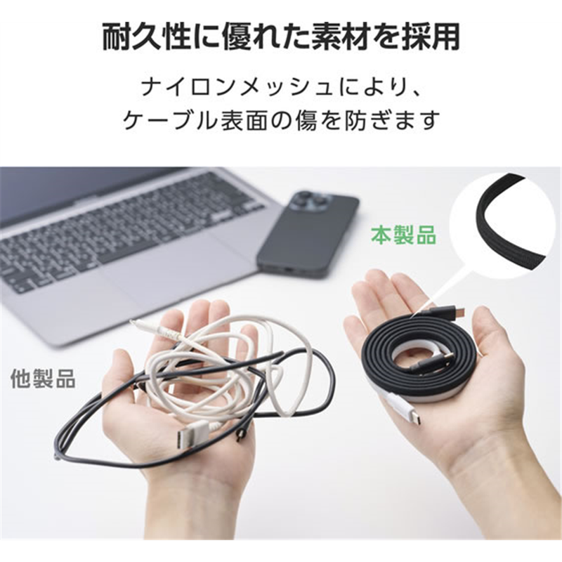 エレコム USB-Cケーブル PD60W 1m まとまるマグネットケーブ 1個(ご注文単位1個)【直送品】