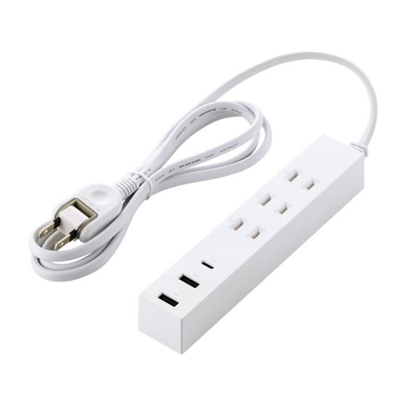 エレコム USBタップ 1.5m 3口 C×1 A×2 白 T-U08-3A2C15WH 1個（ご注文単位1個）【直送品】