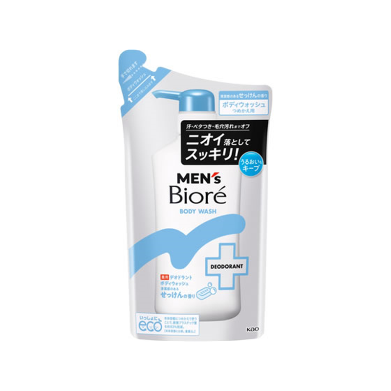 KAO メンズビオレ 薬用デオドラントボディウォッシュ せっけん つめ 1個（ご注文単位1個）【直送品】