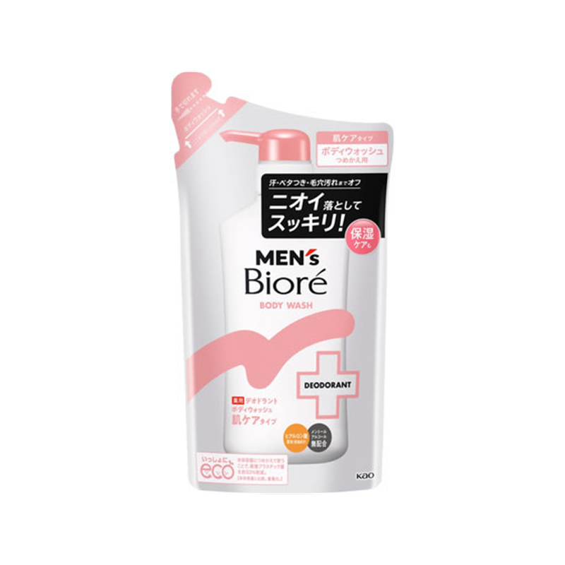 KAO メンズビオレ 薬用デオドラントボディウォッシュ 肌ケア つめかえ 1個（ご注文単位1個）【直送品】