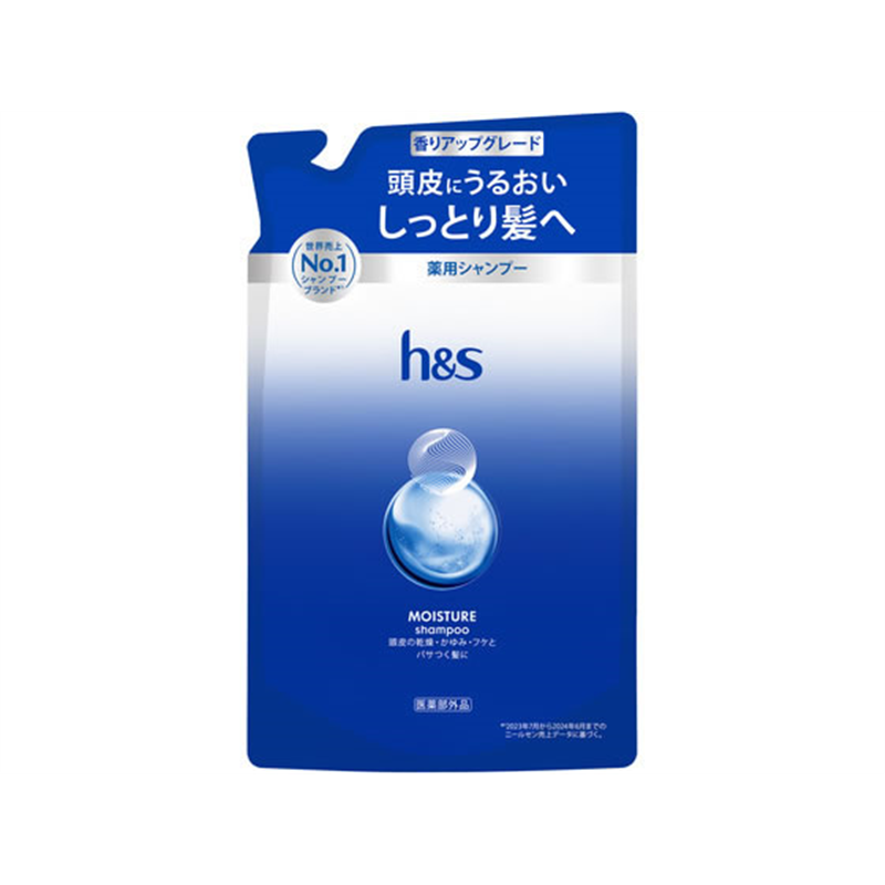 P&Gジャパン h&s モイスチャー 薬用シャンプー 詰替 300g 1個（ご注文単位1個）【直送品】