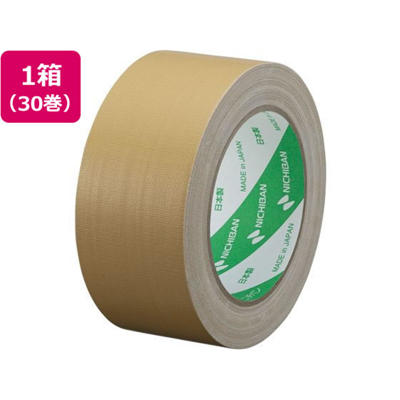 ニチバン 布粘着テープ 黄土 50mm×25m 30巻 102RN7-50 1箱（ご注文単位1箱）【直送品】