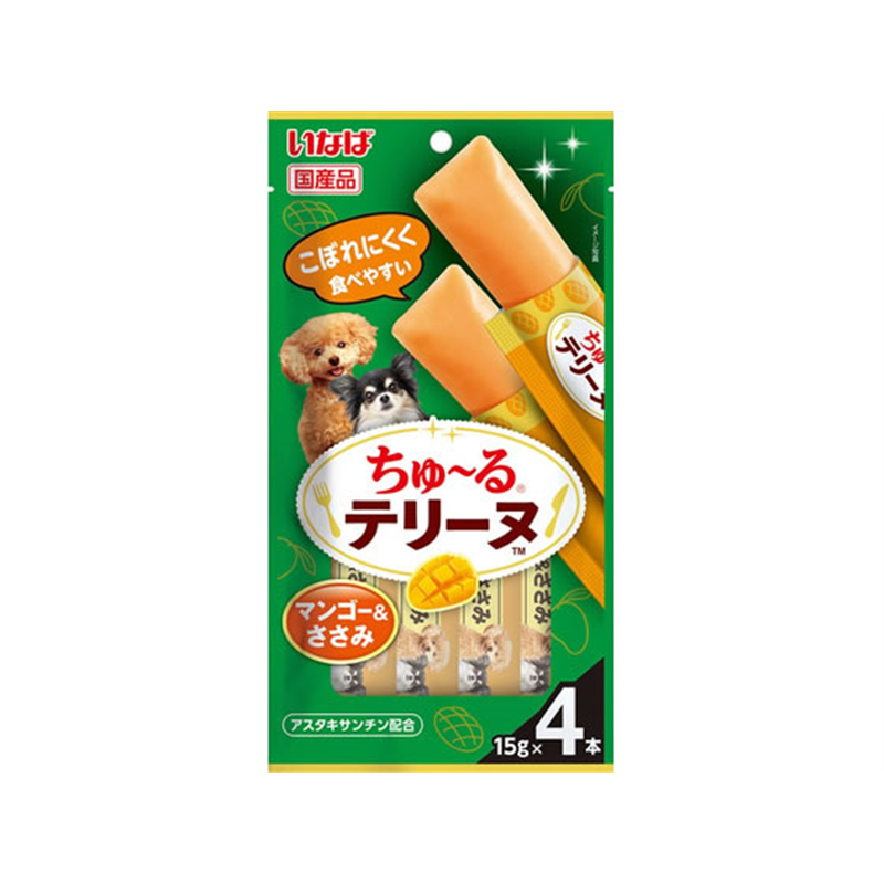 いなばペットフード ちゅーるテリーヌ マンゴーささみ 4本 1パック（ご注文単位1パック）【直送品】