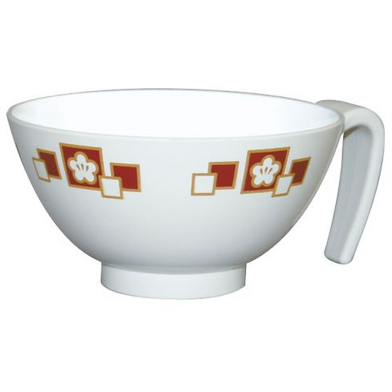 Daiwa 取っ手付き飯碗 梅花赤 HS-N43 7-5803-01 1個（ご注文単位1個）【直送品】