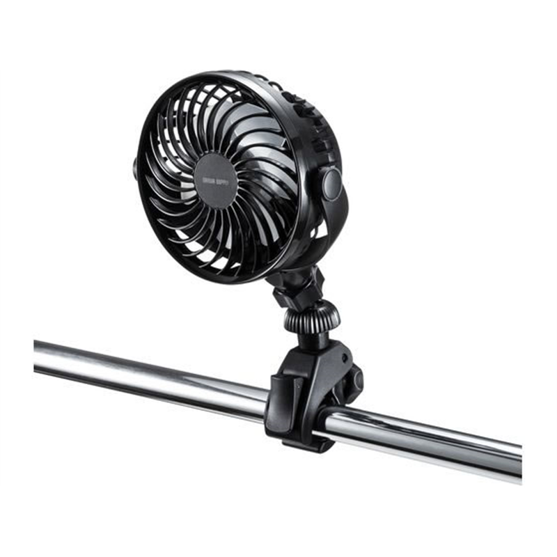サンワサプライ 小型クランプ扇風機(充電式) VEH-FAN1 1個(ご注文単位1個)【直送品】