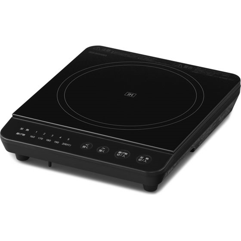 アイリスオーヤマ IHコンロ 1000W ブラック IHK-TA2-B 1台（ご注文単位1台）【直送品】