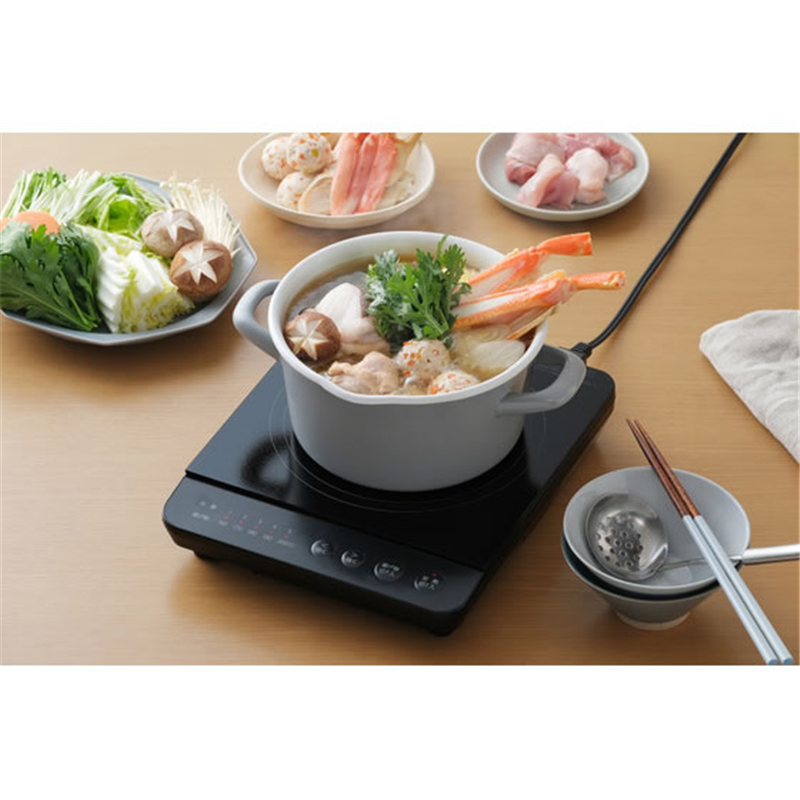 アイリスオーヤマ IHコンロ 1000W ブラック IHK-TA2-B 1台（ご注文単位1台）【直送品】
