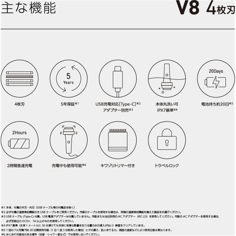 マクセル 25Vシェーバー 4枚刃(ブルー) IZF-V845W-A 1個(ご注文単位1個)【直送品】