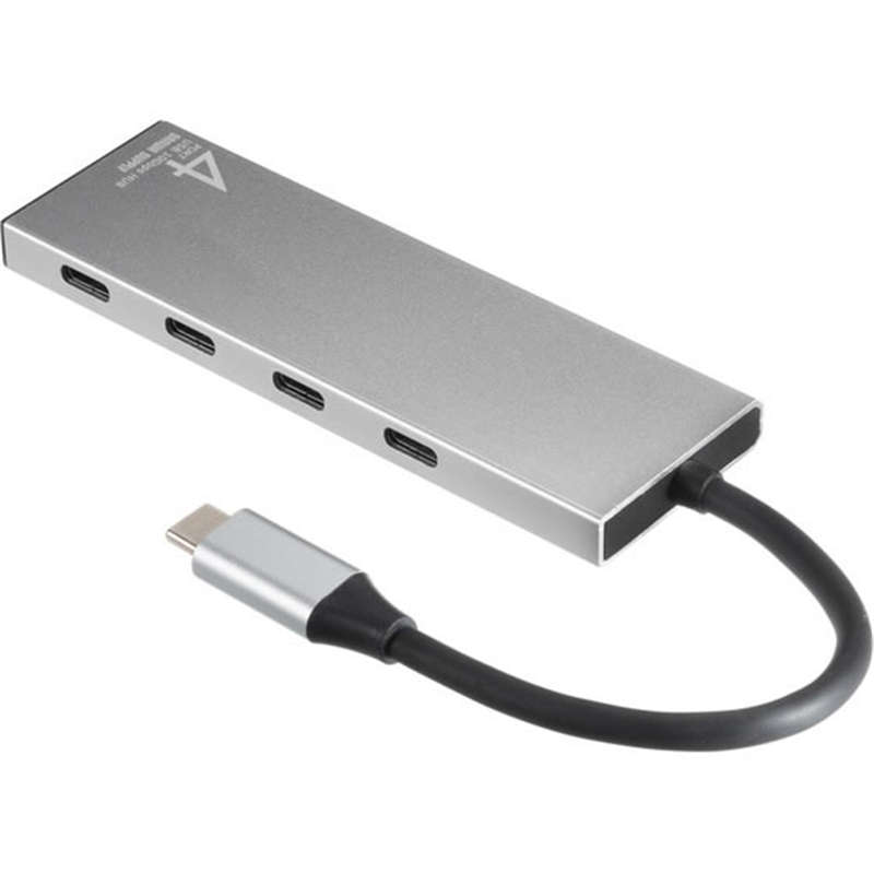 サンワサプライ USB 10Gbps TypeCハブ 4ポート USB-10TCP38SV 1個(ご注文単位1個)【直送品】