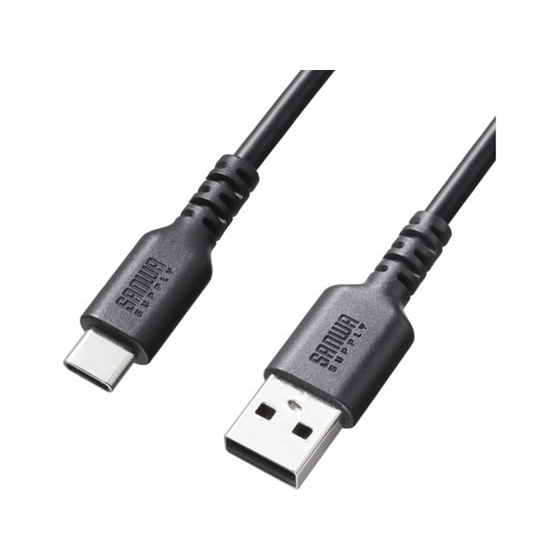 サンワサプライ USB 2.0 Type-Cケーブル C-A・ストレート 1m KU-CA10T 1本(ご注文単位1本)【直送品】