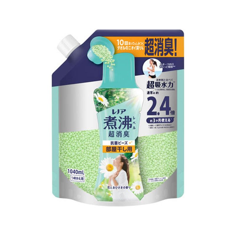 P&G レノア煮沸レベル消臭抗菌ビーズ 部屋干し用 替 1040mL 1個（ご注文単位1個）【直送品】