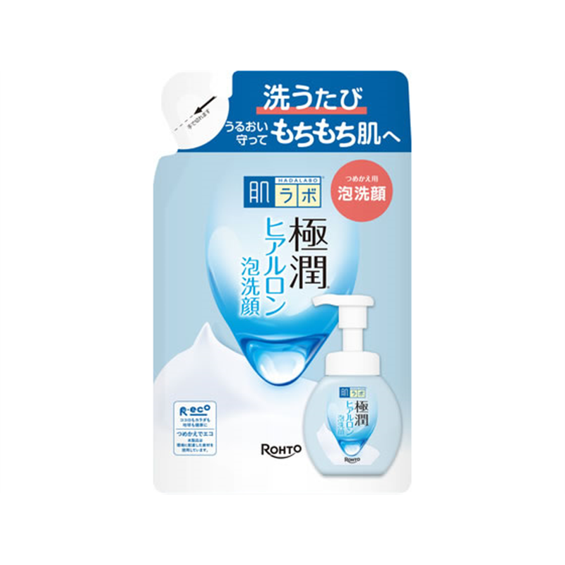 ロート製薬 肌ラボ 極潤 ヒアルロン泡洗顔 替 140mL 1個(ご注文単位1個)【直送品】