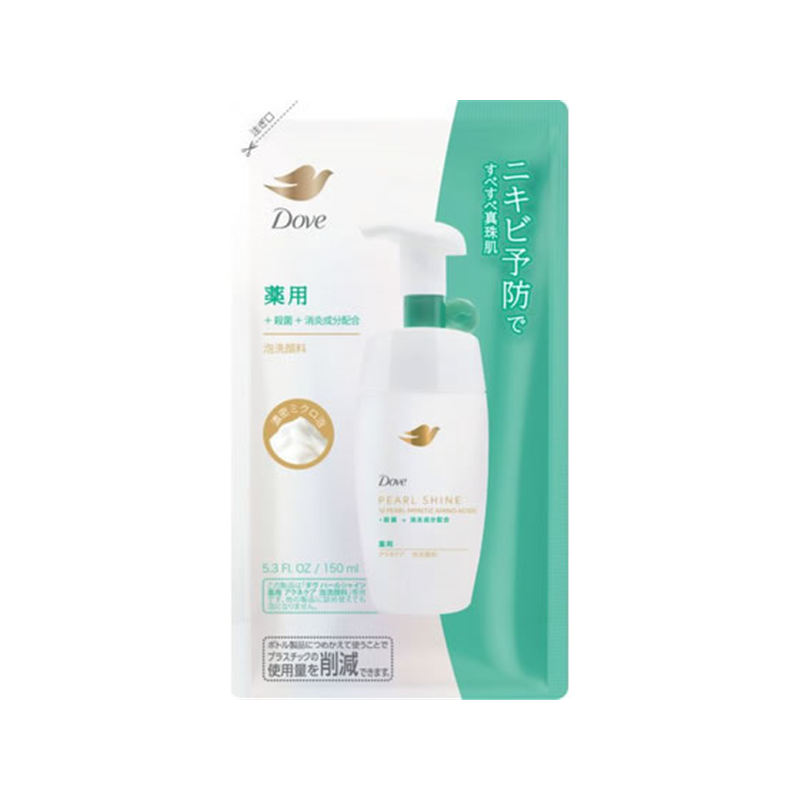 ユニリーバ ダヴ パールシャイン 薬用 アクネケア 泡洗顔料 詰替 150m 1個(ご注文単位1個)【直送品】