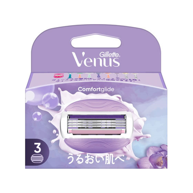 P&G ジレットヴィーナス うるおい肌 スミレ 替刃 3個 1個（ご注文単位1個）【直送品】
