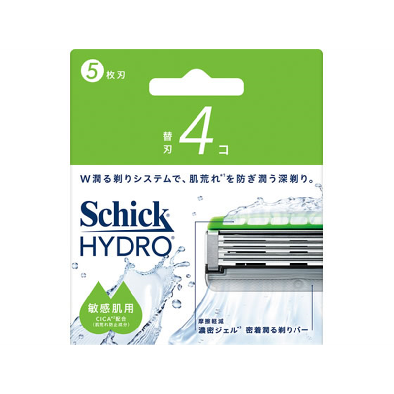 シック・ジャパン ハイドロ 敏感肌 替刃 4個 1パック（ご注文単位1パック）【直送品】