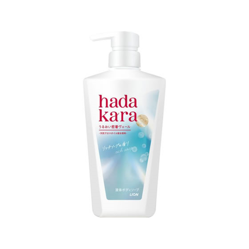 ライオン hadakara モイストボディケアソープ 液体 リッチソープ 本体 48 1個（ご注文単位1個）【直送品】