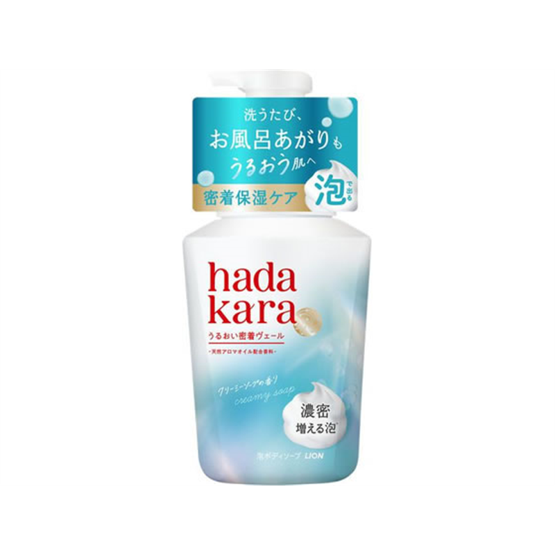 ライオン hadakara モイストボディケアソープ 泡 クリーミーソープ 本体 54 1個（ご注文単位1個）【直送品】