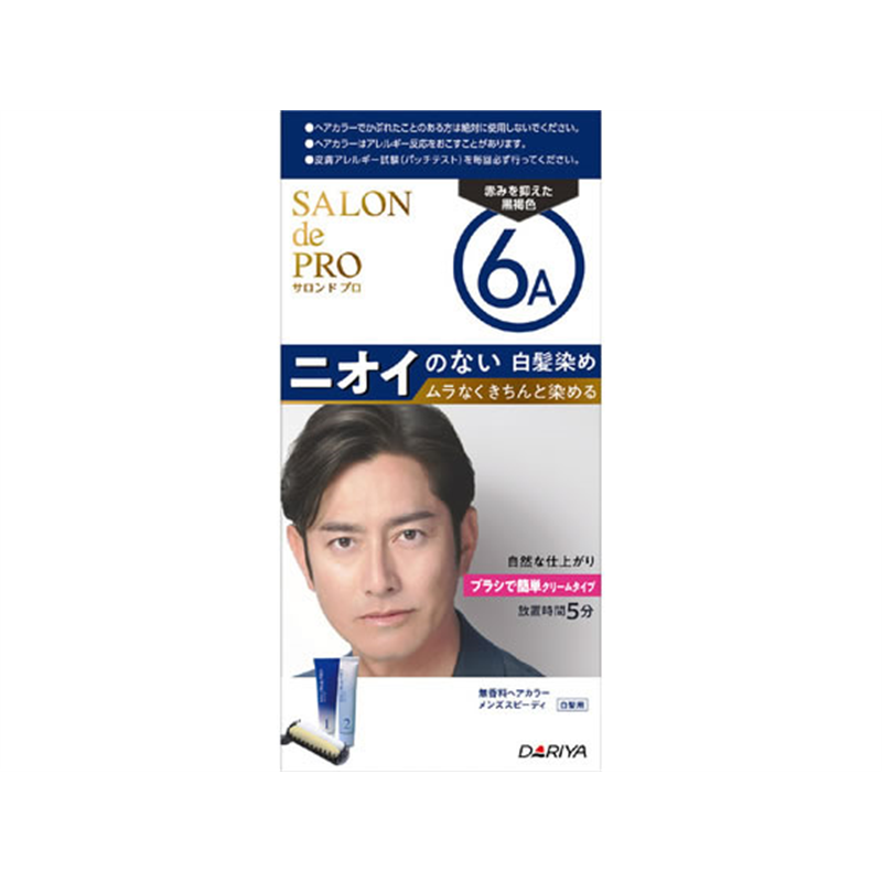 ダリヤ サロンドプロ 無香料 ヘアカラー メンズ スピーディー 6A 1個（ご注文単位1個）【直送品】
