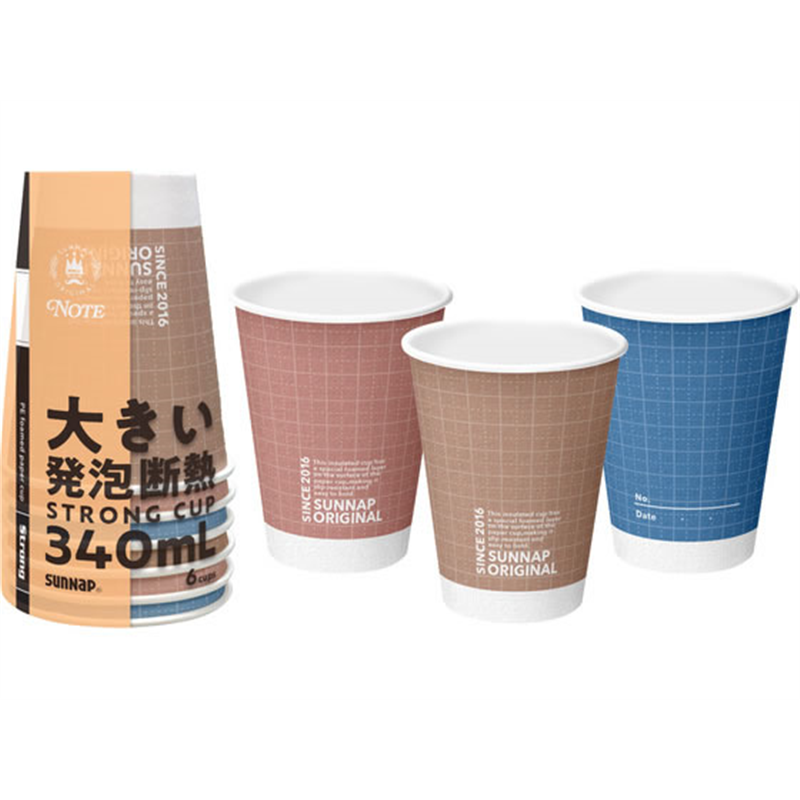 サンナップ ノートモカ 大きいストロングカップ 340mL 6個 C3406NOT 1パック(ご注文単位1パック)【直送品】