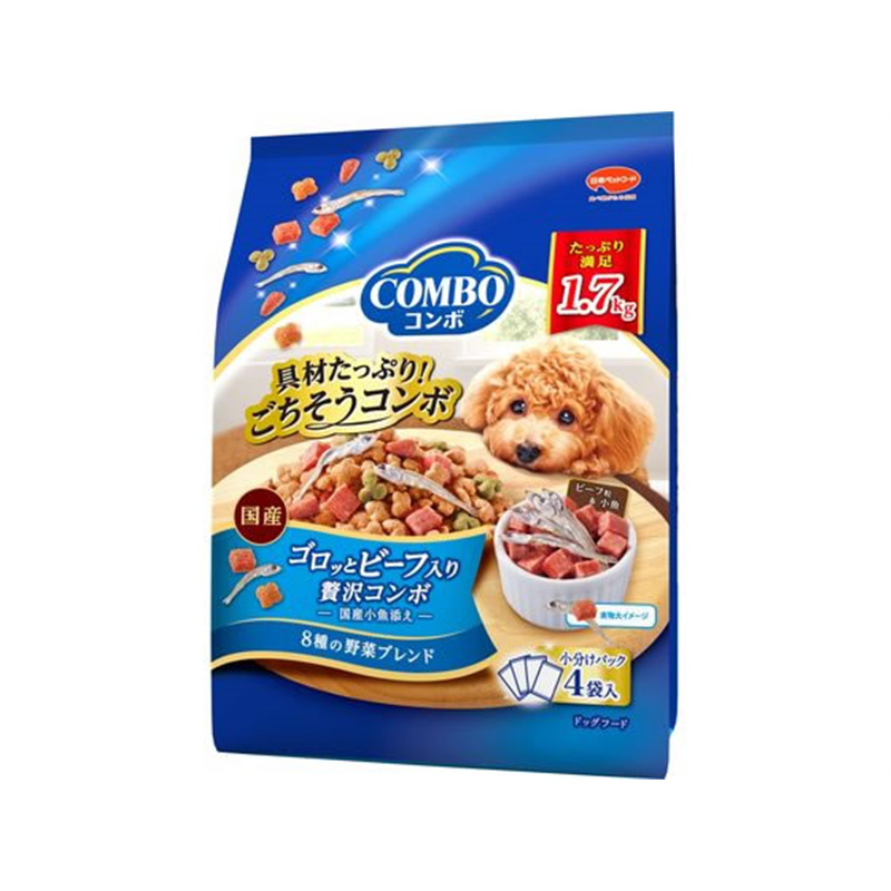 日本ペットフード コンボ ドッグ ゴロッとビーフ入り 1.7kg 1パック（ご注文単位1パック）【直送品】