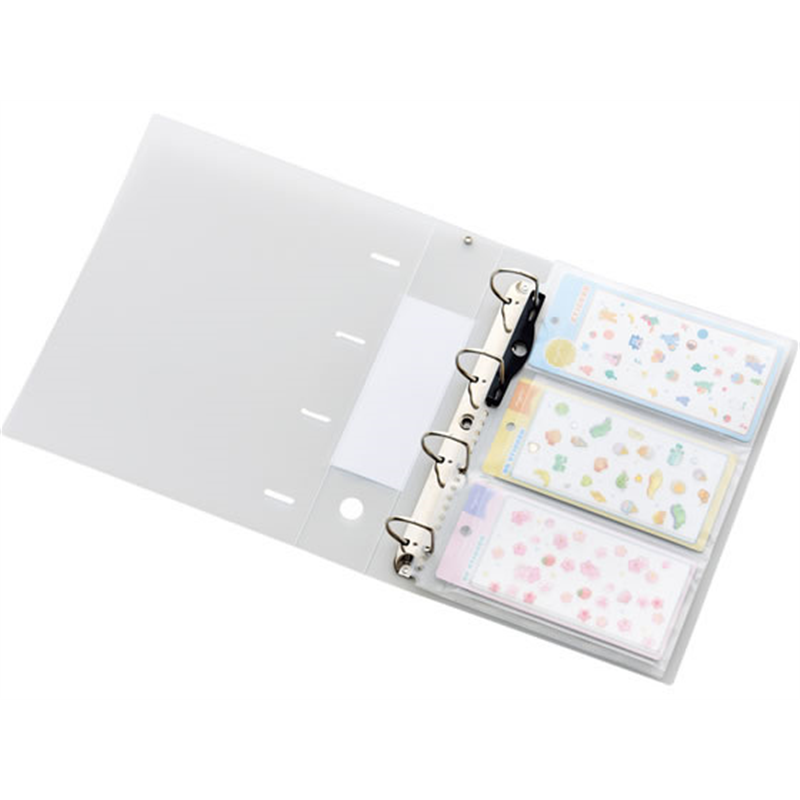 リヒトラブ myfa シールコレクションファイル L A4フロストクリヤー F6621-1 1冊（ご注文単位1冊）【直送品】