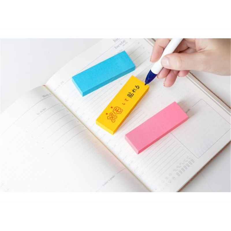 ビュートン メモる 全面粘着ふせん 75×25mm 3色 ZN-25-PYB 1パック（ご注文単位1パック）【直送品】