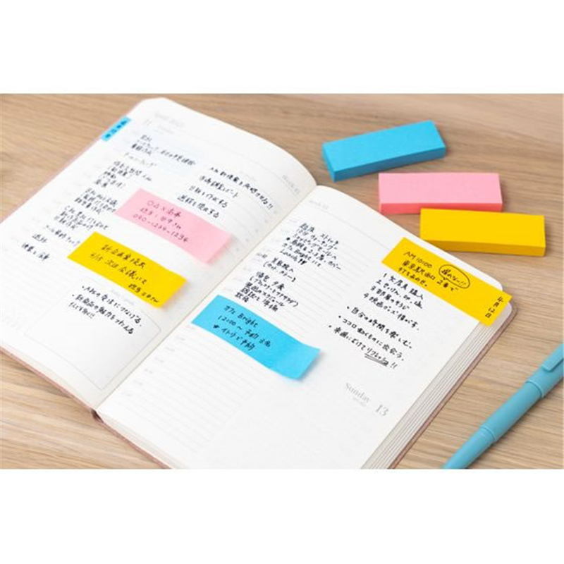 ビュートン メモる 全面粘着ふせん 75×25mm 3色 ZN-25-PYB 1パック（ご注文単位1パック）【直送品】