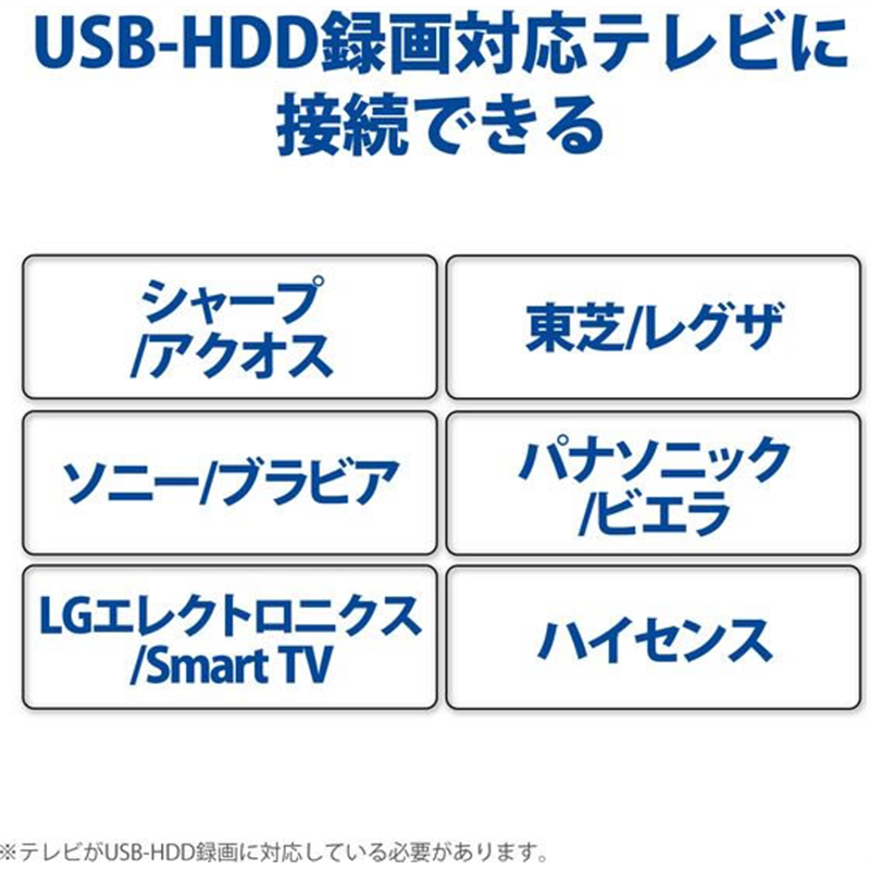 エレコム 外付けハードディスク 4TB ELD-HTV040UBK 1個(ご注文単位1個)【直送品】