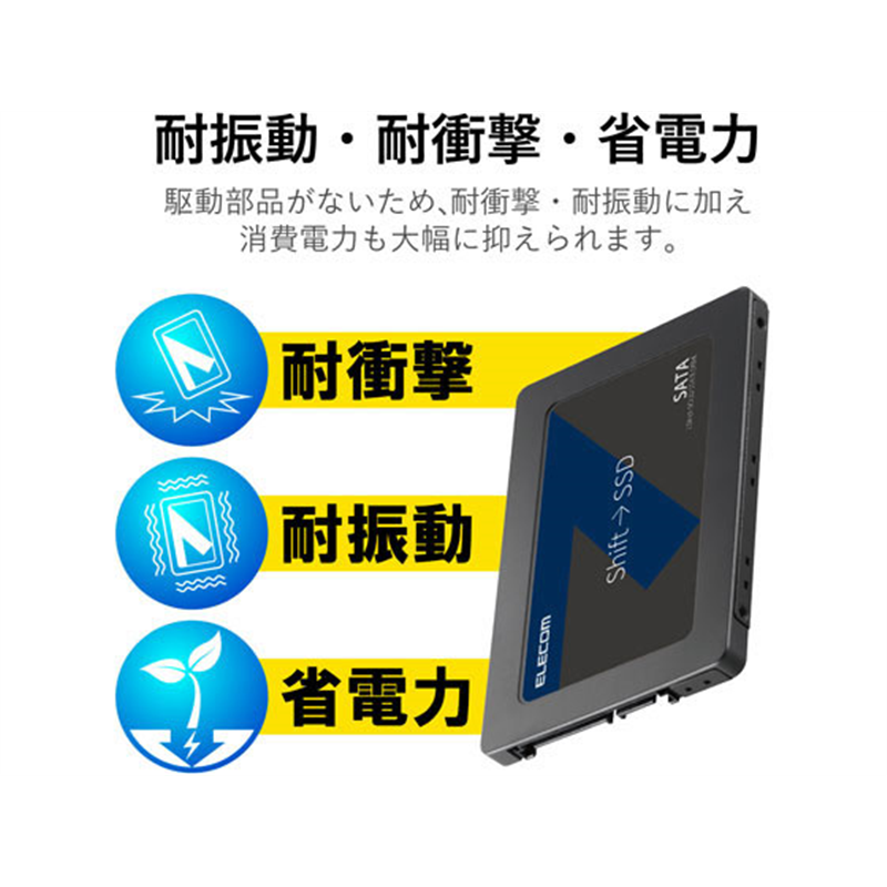 エレコム 2.5インチ SerialATA接続内蔵SSD 960GB ESD-IB0960G 1個(ご注文単位1個)【直送品】