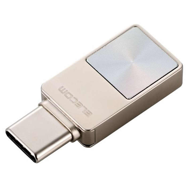 エレコム USBメモリ 128GB セキュリティ機能 シルバー MF-SPU3128GSV 1個（ご注文単位1個）【直送品】