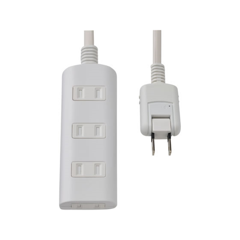 朝日電器 耐雷タップラン 4個口 5m ホワイト WBT-N4050SB(W) 1個（ご注文単位1個）【直送品】