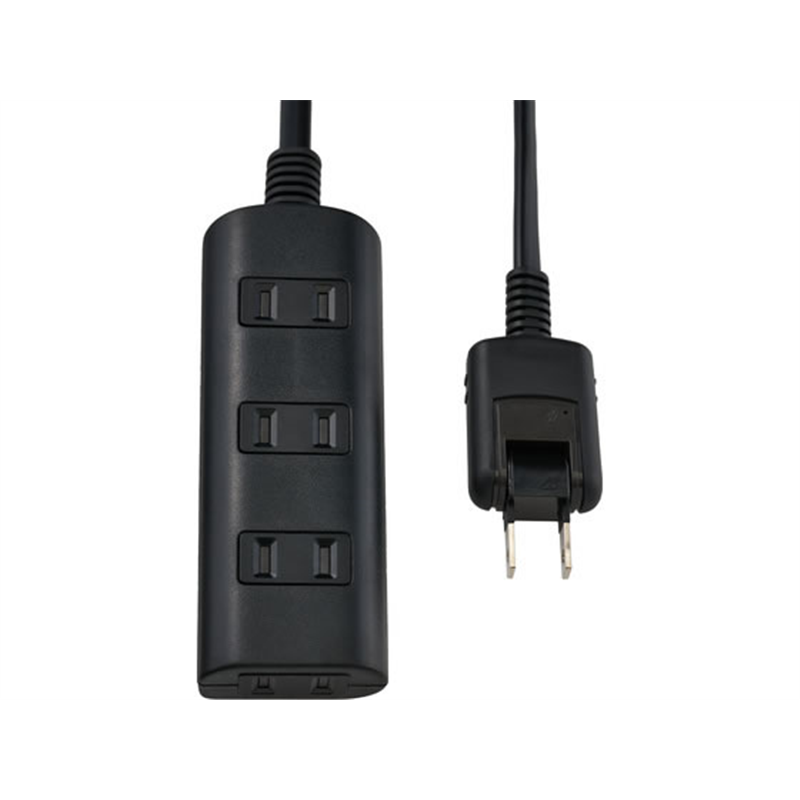 朝日電器 耐雷タップラン 4個口 2m ブラック WBT-N4020SB(BK) 1個（ご注文単位1個）【直送品】