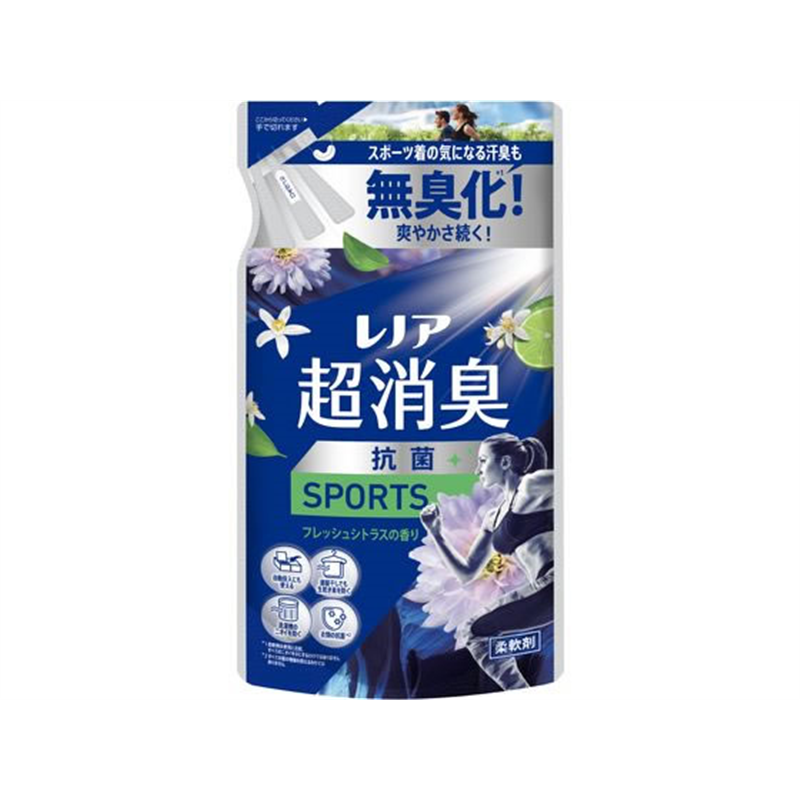P&G レノア超消臭抗菌 SPORTS フレッシュシトラス 詰替 330mL 1個（ご注文単位1個）【直送品】