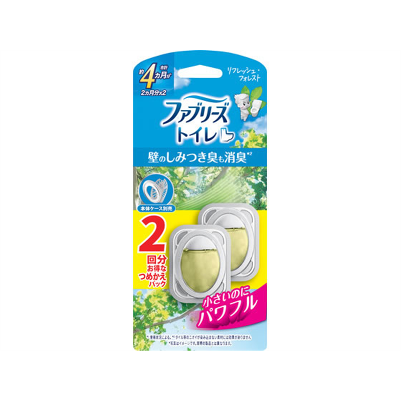 P&G ファブリーズ トイレ リフレッシュフォレスト 詰替 6.3mL×2個 1パック（ご注文単位1パック）【直送品】