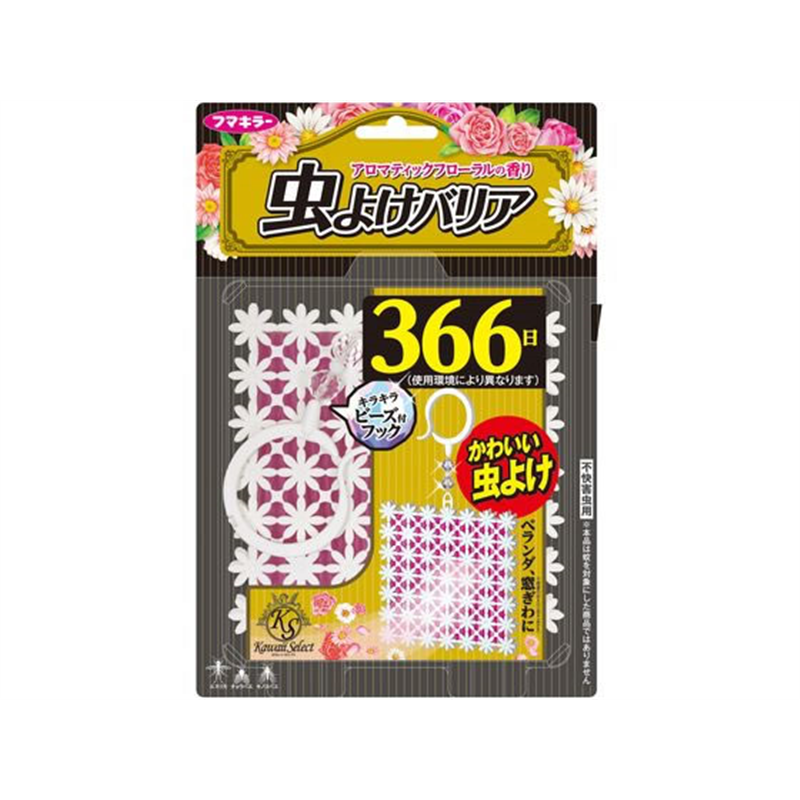 フマキラー Kawaii Select 虫よけバリア 366日 ピンク 1個（ご注文単位1個）【直送品】