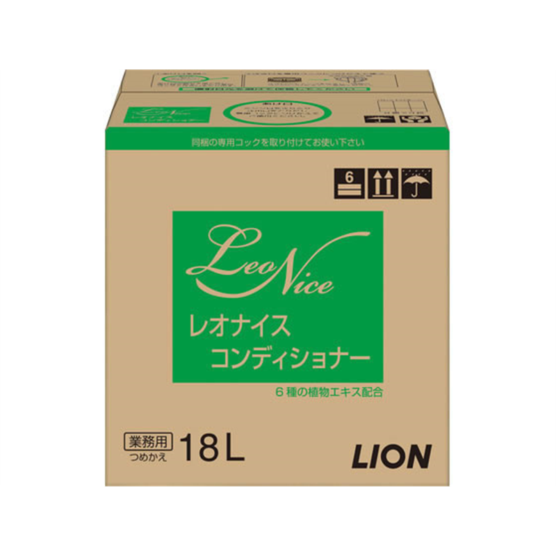 ライオンハイジーン レオナイス コンディショナー 業務用 専用コック付 18L BO 1箱(ご注文単位1箱)【直送品】