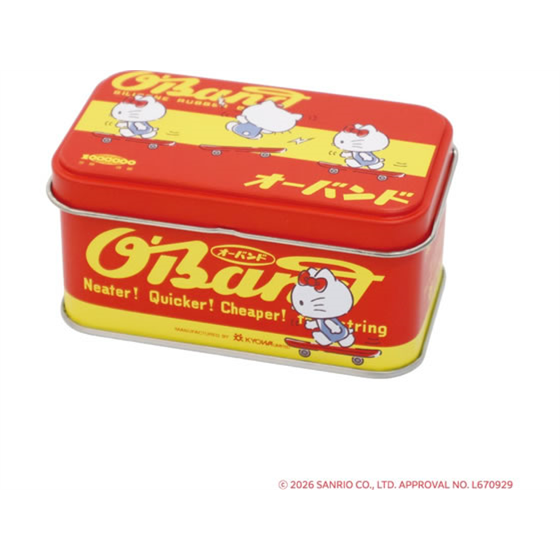 共和 サンリオ SANRIO 輪ゴム オーバンド×ハローキティ缶 30g入り ク 1缶(ご注文単位1缶)【直送品】