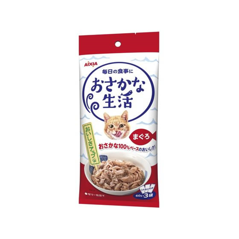 アイシア おさかな生活 まぐろ ゼリー仕立て 180g 1パック（ご注文単位1パック）【直送品】