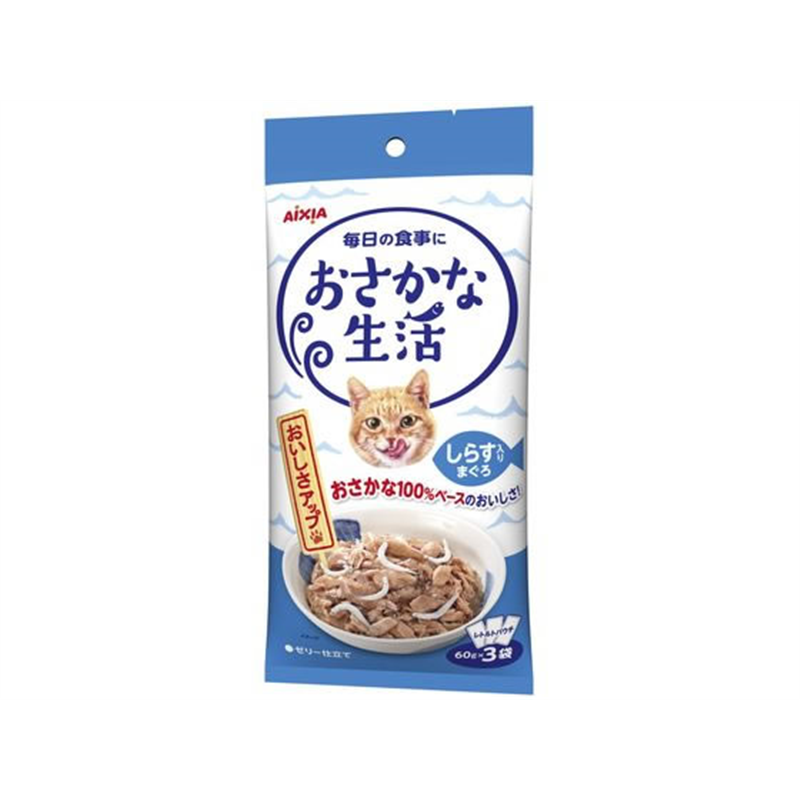 アイシア おさかな生活 しらす入りまぐろ ゼリー仕立て 180g 1パック（ご注文単位1パック）【直送品】