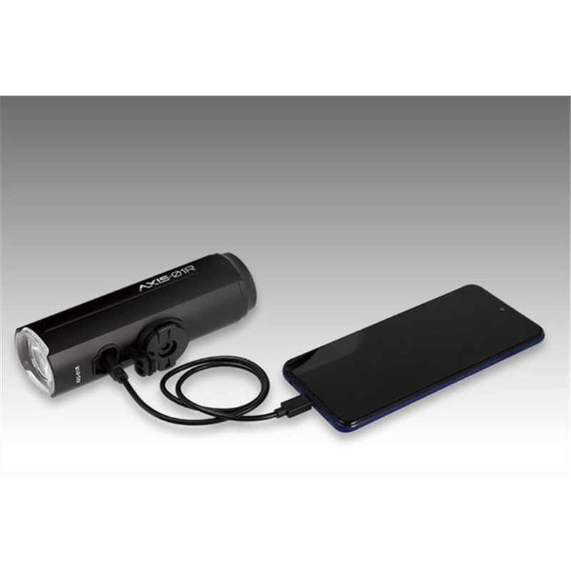 ジェントス バイクライト USB充電式 AXIS アクシス AXS-01R 1個（ご注文単位1個）【直送品】
