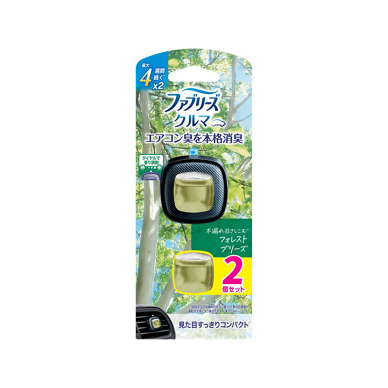 P&Gジャパン ファブリーズ 自動車エアコン送風口用 フォレスト 2.2mL 1パック（ご注文単位1パック）【直送品】