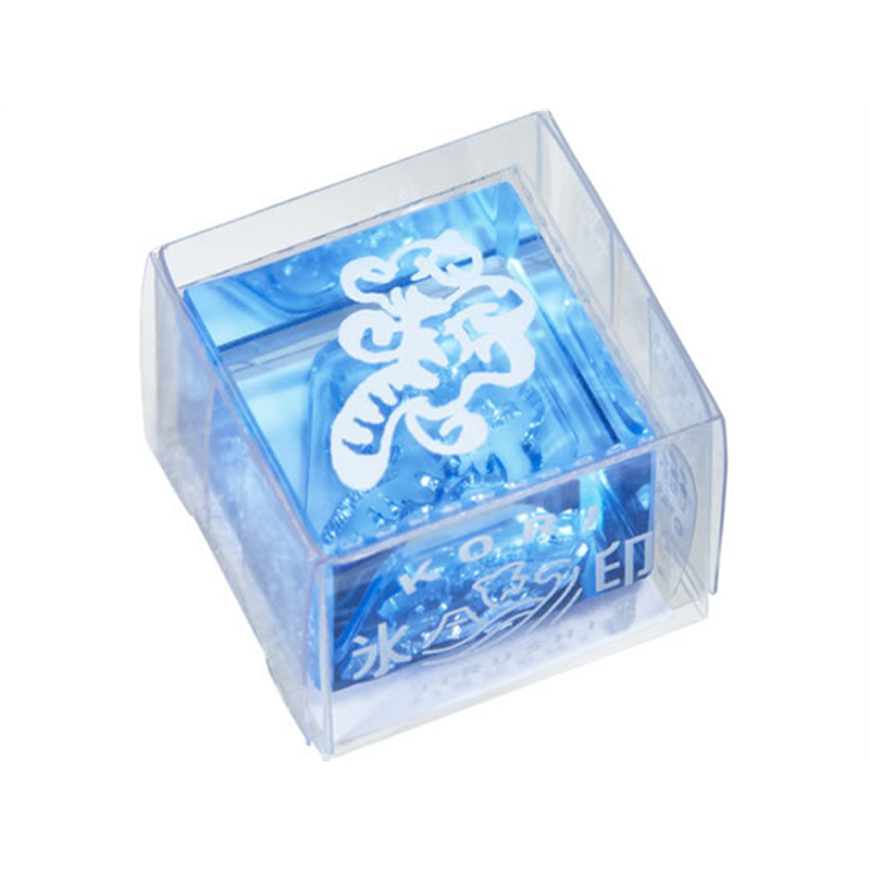 キングジム 透明スタンプ 氷印 ゴキゲンCLSAC22-002 1個(ご注文単位1個)【直送品】