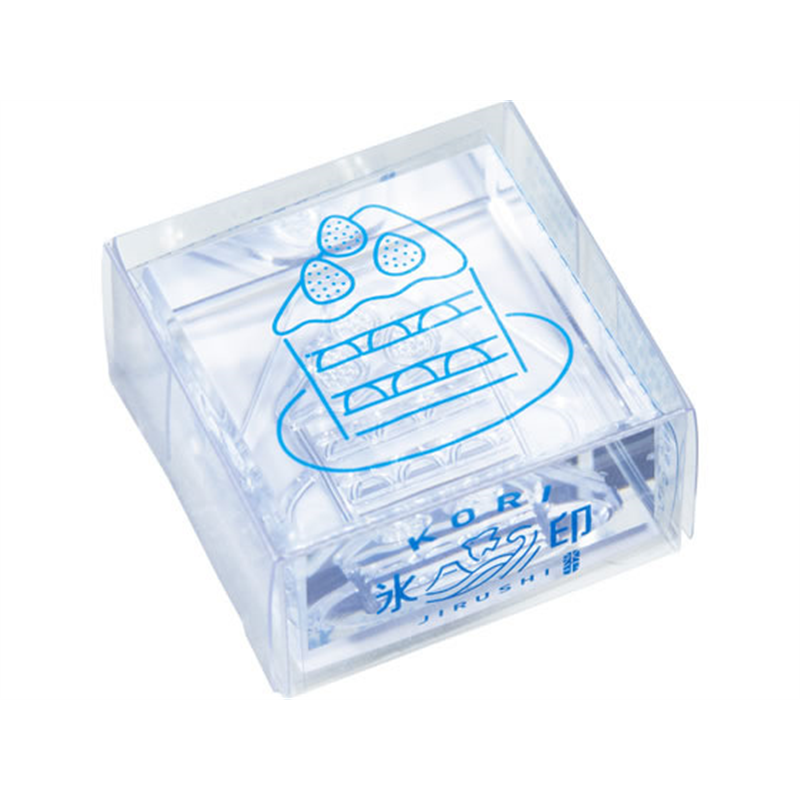 キングジム 透明スタンプ 氷印 ショートケーキCLSA33-013 1個(ご注文単位1個)【直送品】